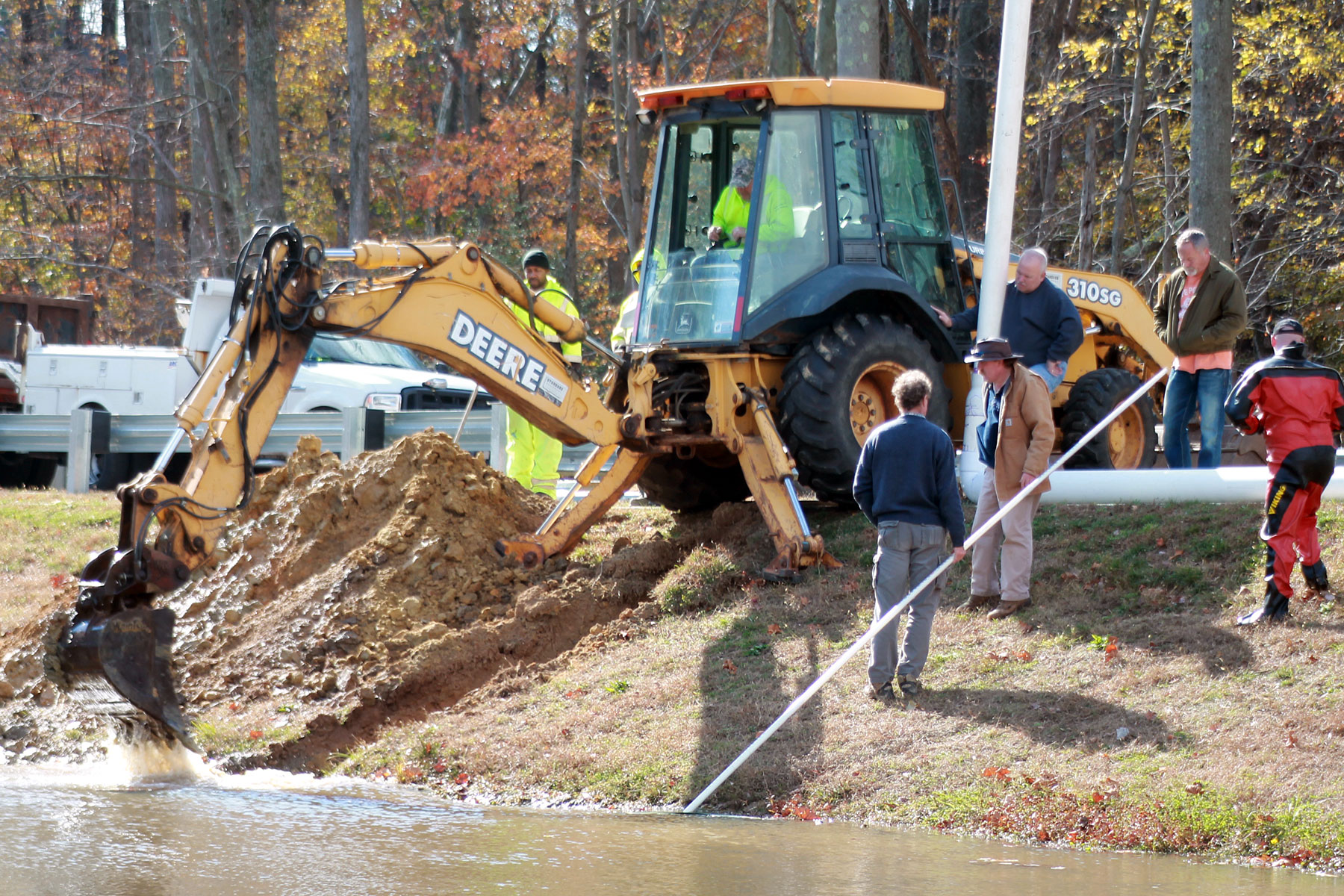 dry hydrant installation
