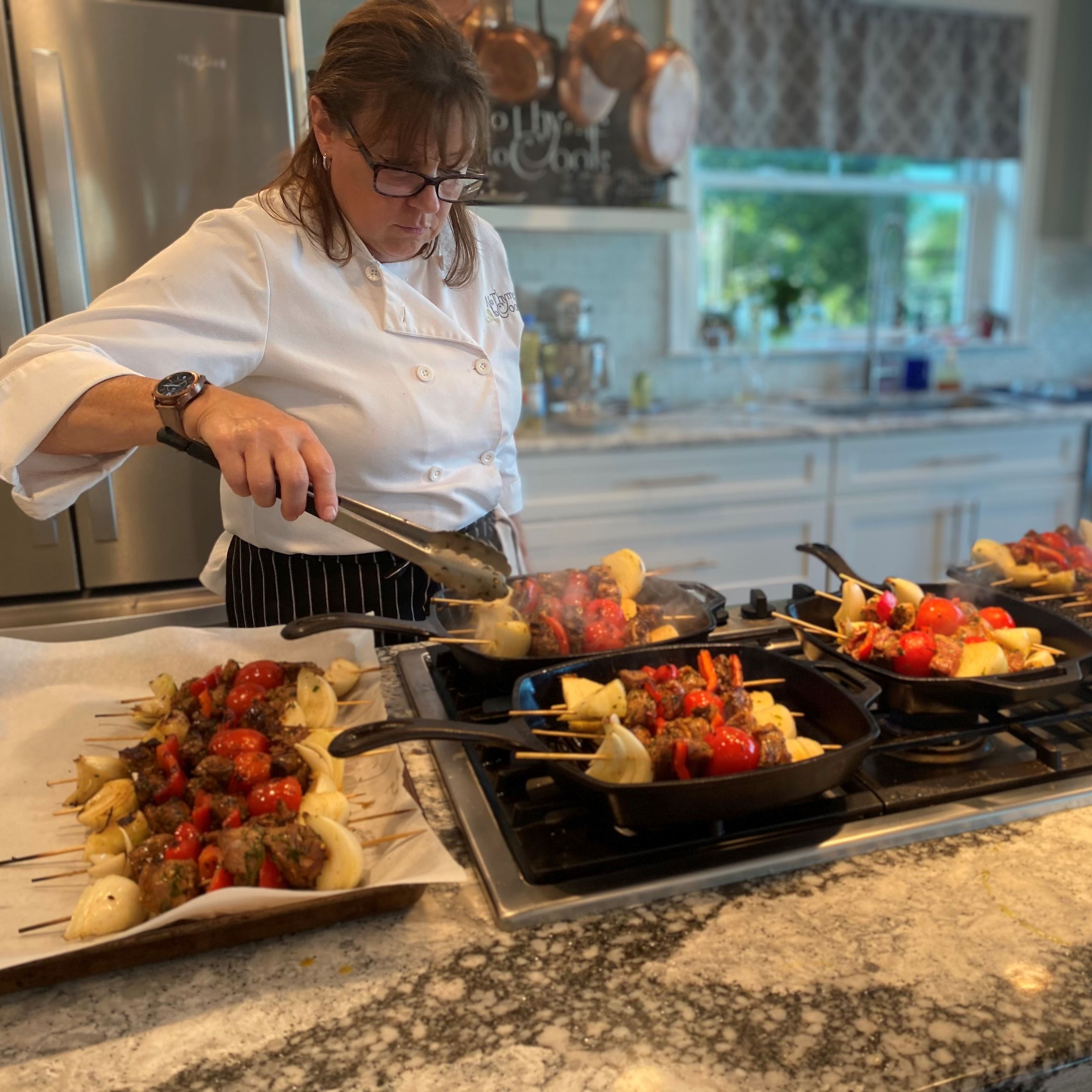 woman cooking at no thyme to cook Opens in new window