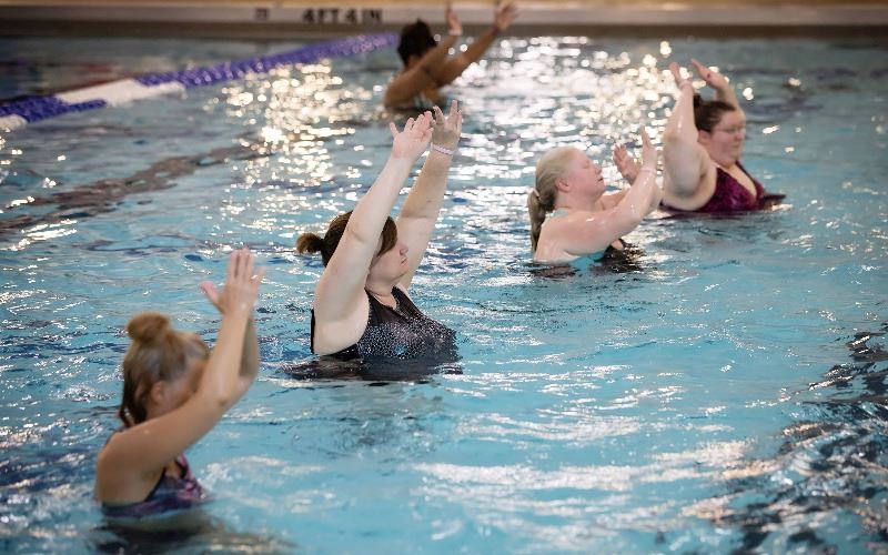 Aqua Zumba Class in progress