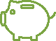 Piggy bank icon