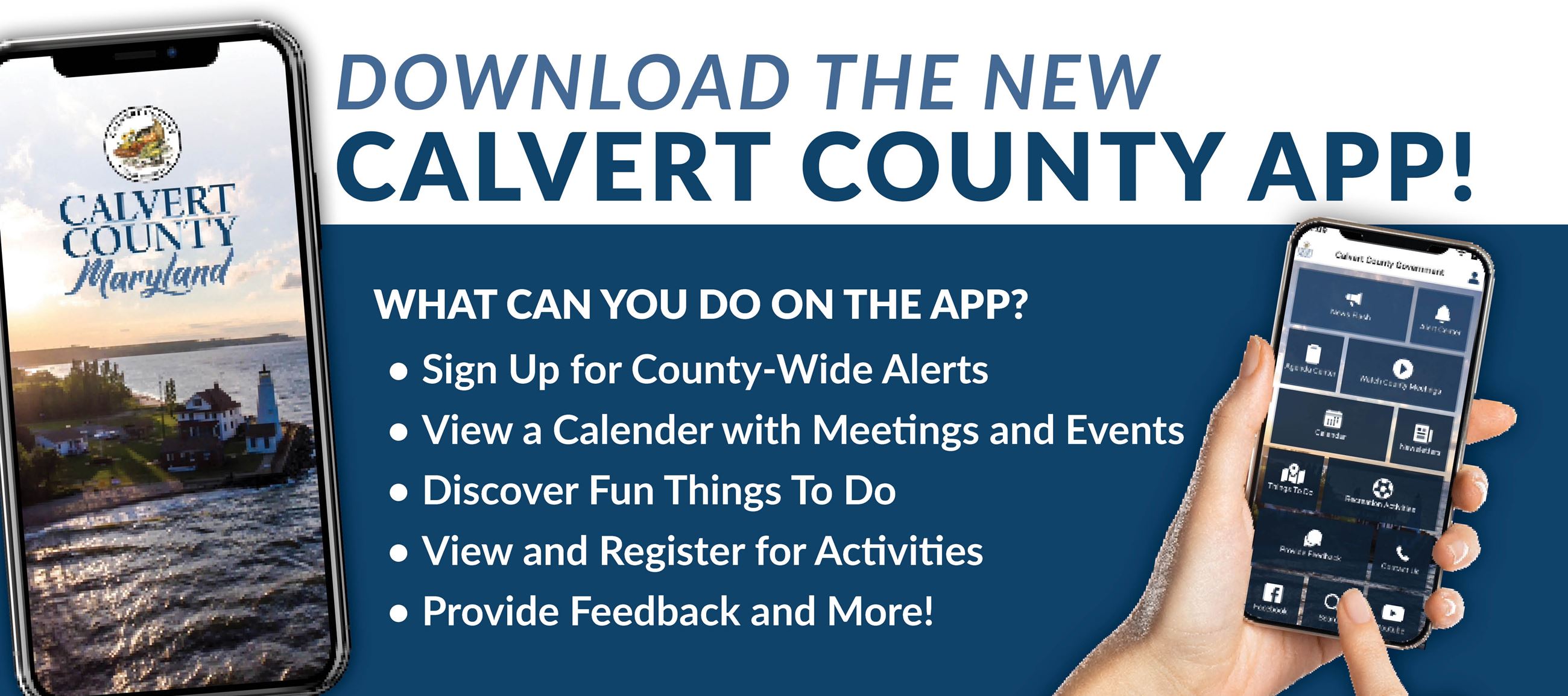 Download the Calvert County Mobile App
