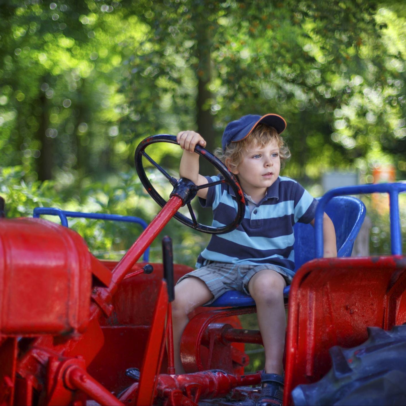 Boy on Tractor